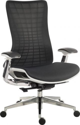 Luxury Mesh Executive Office Chair - Black or White Frame Option - QUANTUM